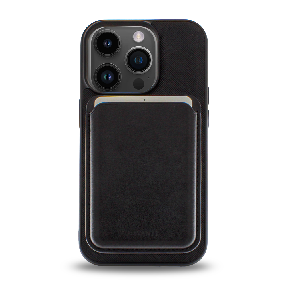 Tarjetero/Billetera Magnética para iPhone Negro
