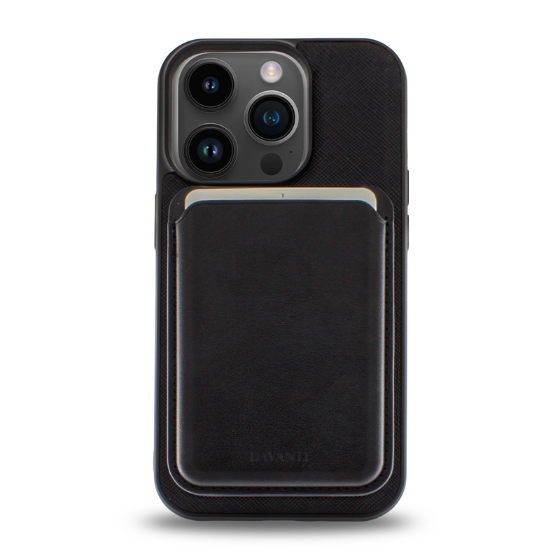 Tarjetero/Billetera Magnética para iPhone Negro