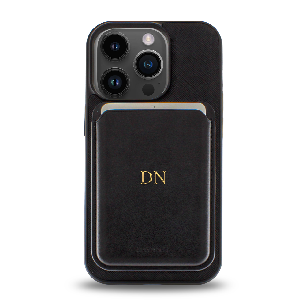 Tarjetero/Billetera Magnética para iPhone Negro