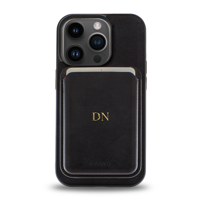 Tarjetero/Billetera Magnética para iPhone Negro