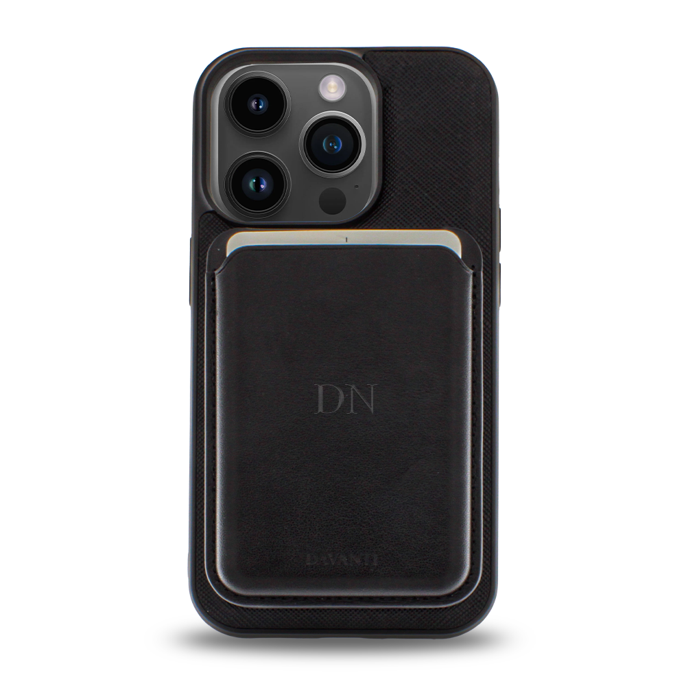Tarjetero/Billetera Magnética para iPhone Negro
