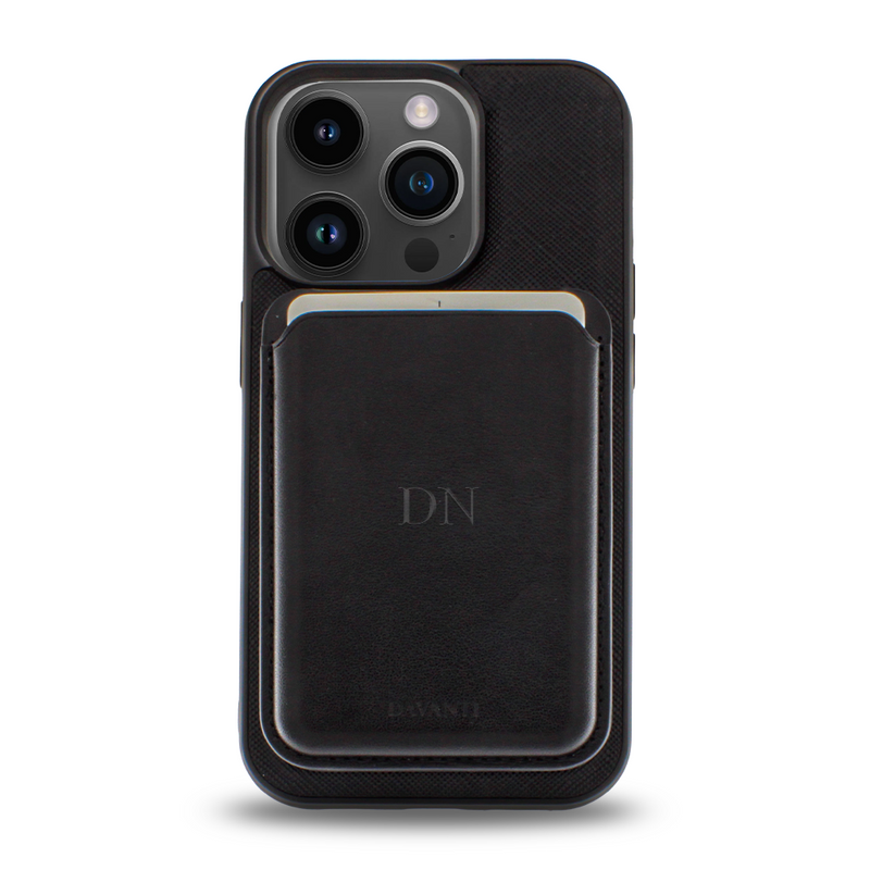 Tarjetero/Billetera Magnética para iPhone Negro
