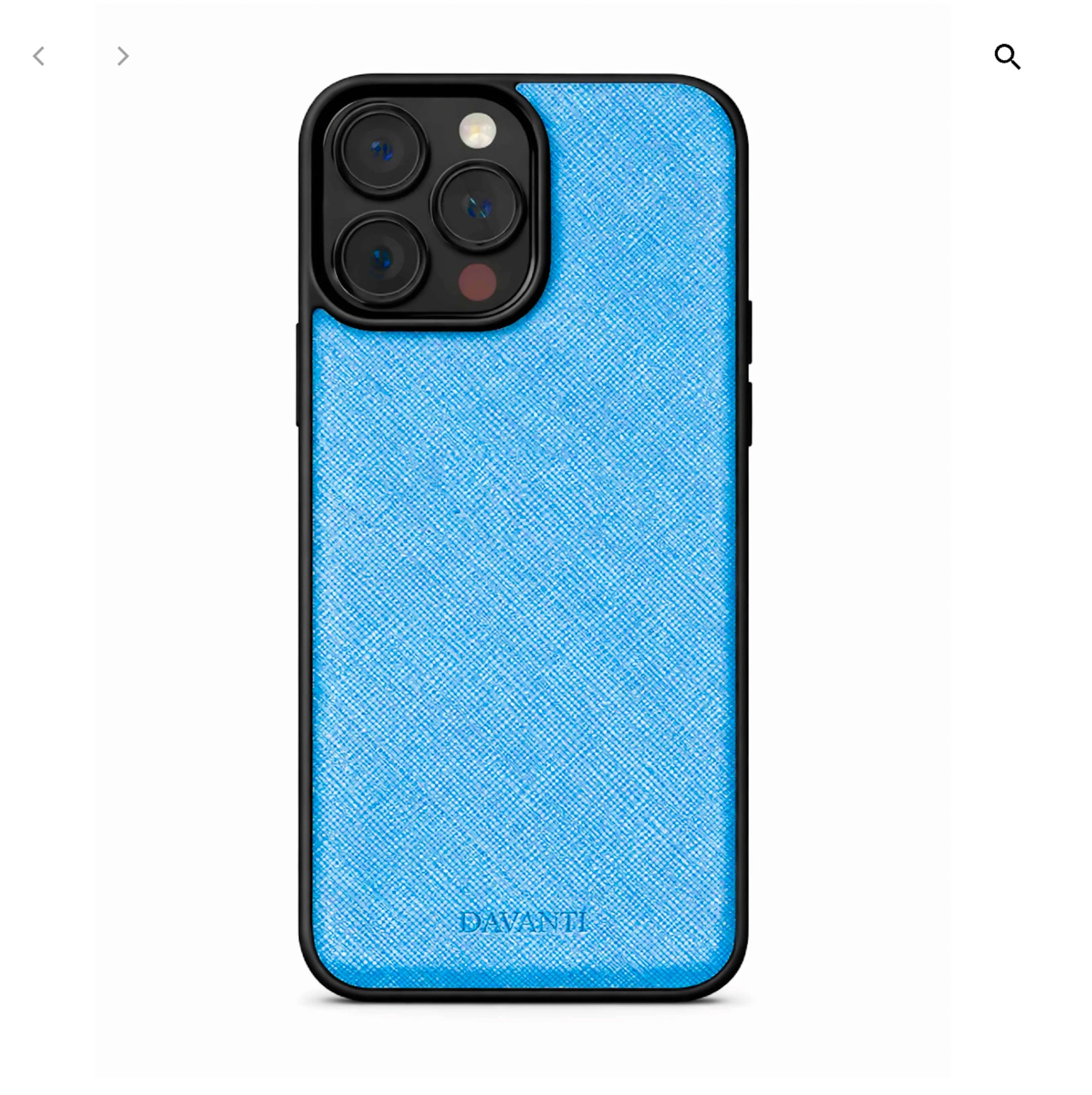 Estuche Saffiano Celeste