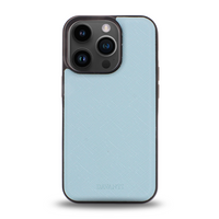 Estuche Saffiano Celeste