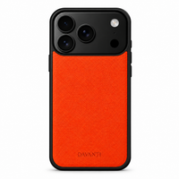 Electric Orange Saffiano