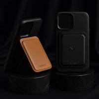 Tarjetero/Billetera Magnética para iPhone Café