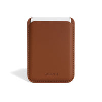 Tarjetero/Billetera Magnética para iPhone Café