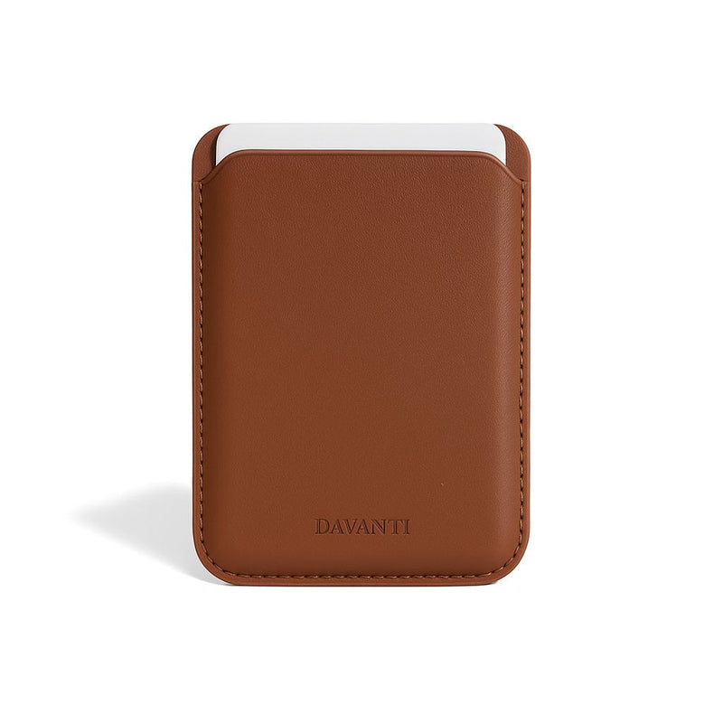 Tarjetero/Billetera Magnética para iPhone Café