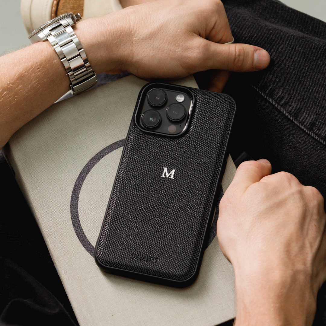 Estuche Saffiano Negro