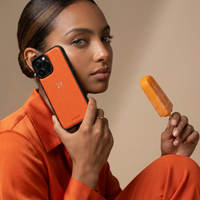 Electric Orange Saffiano