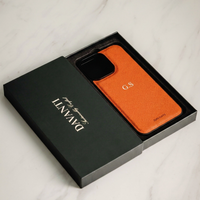 Electric Orange Saffiano