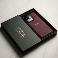 Burgundy Saffiano